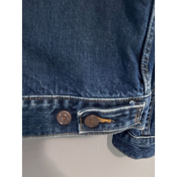 Vtg Levi's Jean Jacket Mens XL Denim 90s 70507 Made In Mexico Trucker Med Wash - Picture 8 of 16